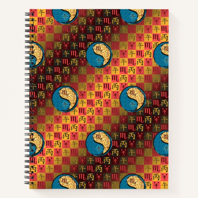 Scorpio & Fire Horse Notebook (Front)