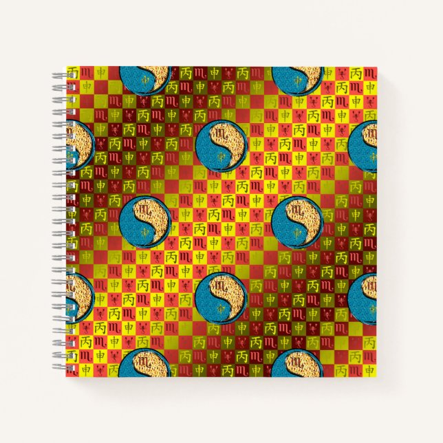 Scorpio & Fire Monkey Notebook (Front)