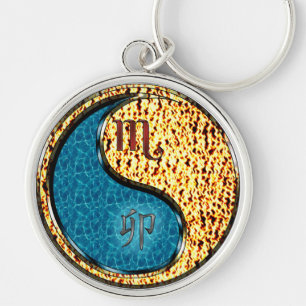 Scorpio & Fire Rabbit Keychain
