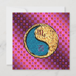 Scorpio & Fire Rooster Card
