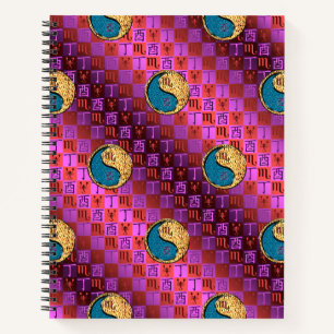 Scorpio & Fire Rooster Notebook