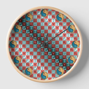 Scorpio & Fire Snake Clock