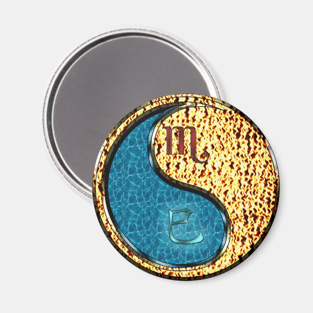 Scorpio & Fire Snake Magnet (Front/Back)