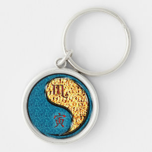 Scorpio & Fire Tiger Keychain