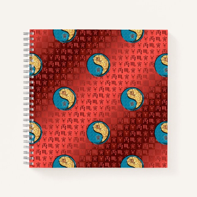 Scorpio & Fire Tiger Notebook (Front)