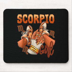 Scorpio Girl Birthday Melanin Black Woman Scute Ss Mouse Pad