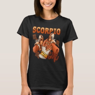 Scorpio Girl Birthday Melanin Black Woman Scute Ss T-Shirt
