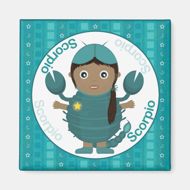 Scorpio Girl Character Magnet (Front)