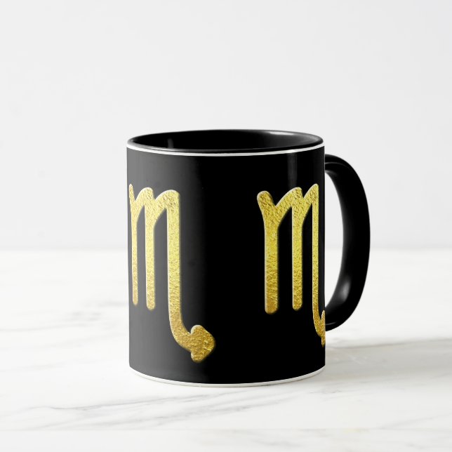 Scorpio Gold Mug (Front Right)