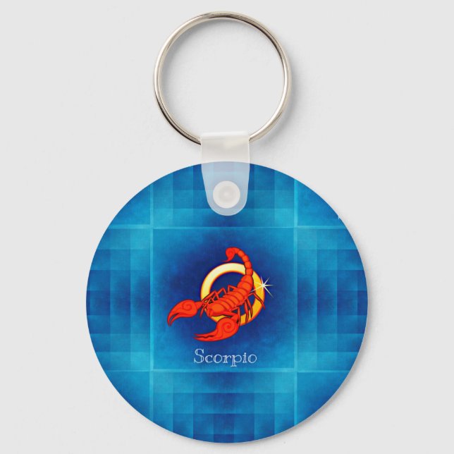 scorpio horoscope keychain (Front)