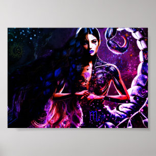 Scorpio Horoscope Mythical Creatures Poster