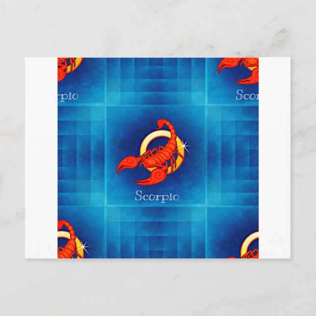 scorpio horoscope postcard (Front)