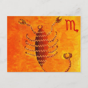 Scorpio Horoscope Zodiac Star Sign Postcard