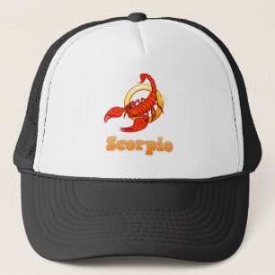 Scorpio illustration trucker hat