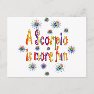 Scorpio is Fun Postcard