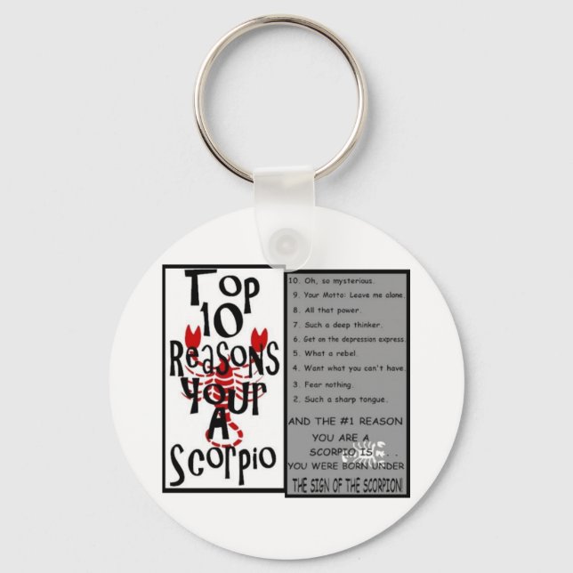 Scorpio Keychain (Front)