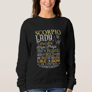 Scorpio Lady Astrology Zodiac Sign Scorpio Woman G Sweatshirt