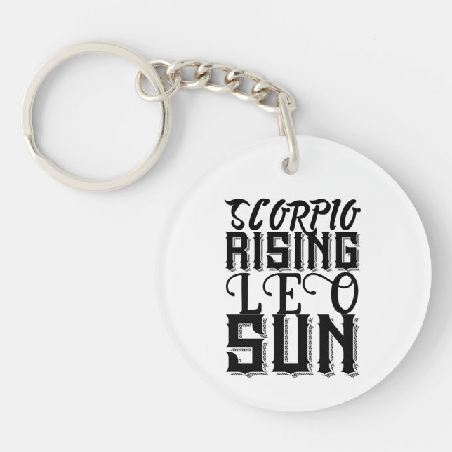 Scorpio Leo Soleil Astrologie Horoscope Zodiac (Devant)