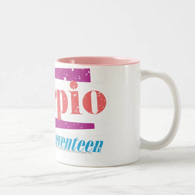 Scorpio LtPink Two-Tone Coffee Mug (Right)