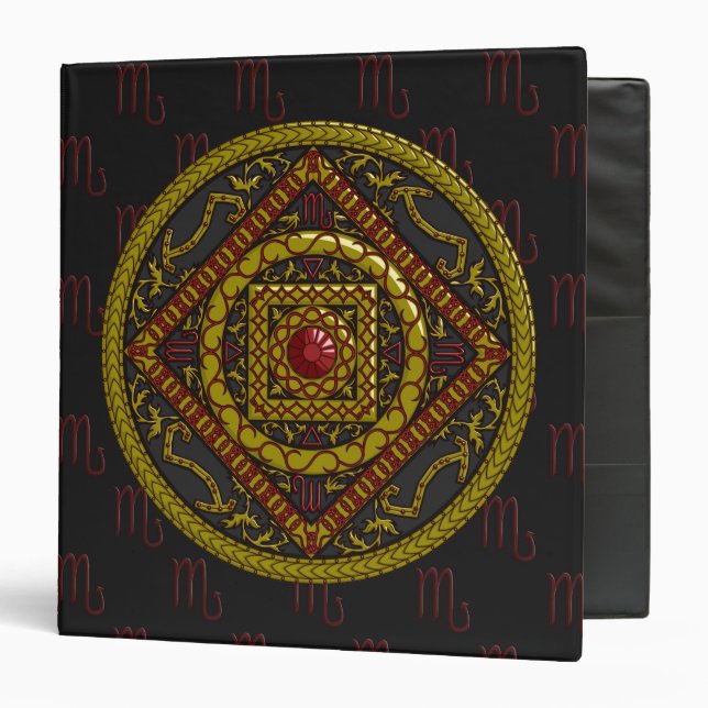 Scorpio Mandala Binder (Front/Inside)