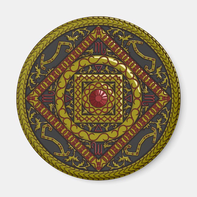 Scorpio Mandala Magnet (Devant)
