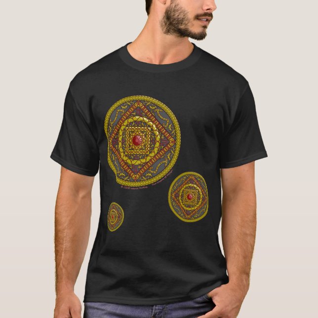 Scorpio Mandala Men's Dark Shirt (Front)