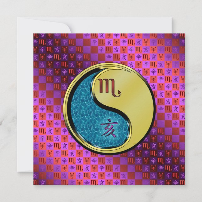 Scorpio & Metal Boar Card (Front)