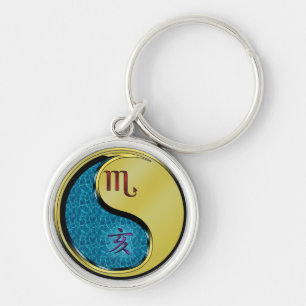 Scorpio & Metal Boar Keychain