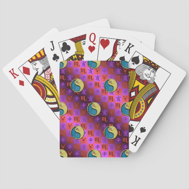 Scorpio & Metal Boar Playing Cards (Back)