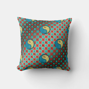 Scorpio & Metal Dog Throw Pillow