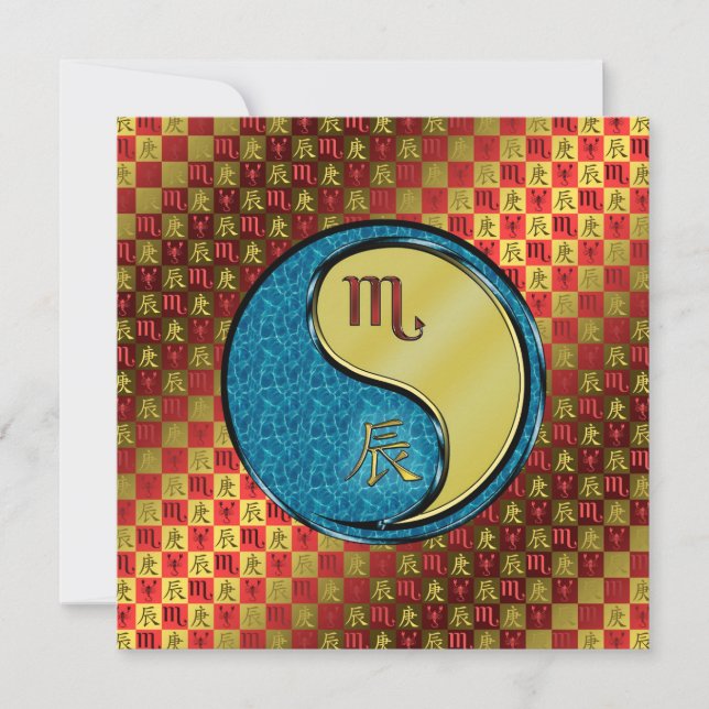 Scorpio & Metal Dragon Card (Front)