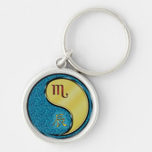 Scorpio & Metal Dragon Keychain