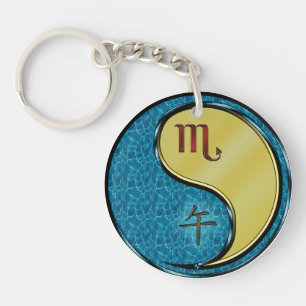 Scorpio & Metal Horse Keychain
