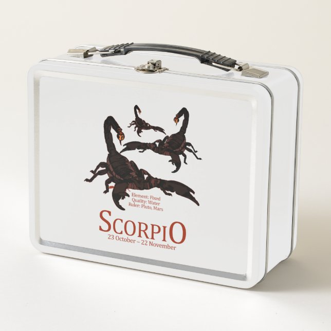 Scorpio Metal Lunch Box (Front)