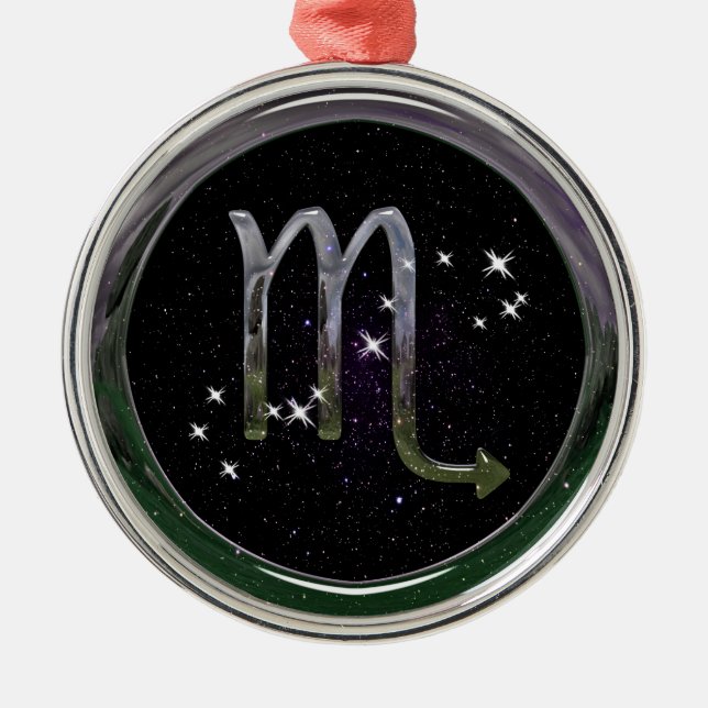 Scorpio Metal Ornament (Front)
