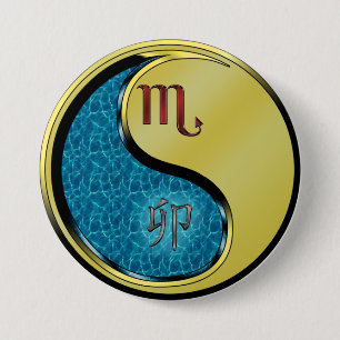Scorpio & Metal Rabbit 3 Inch Round Button