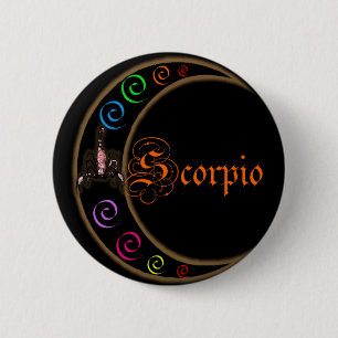 Scorpio Moons 2 Inch Round Button