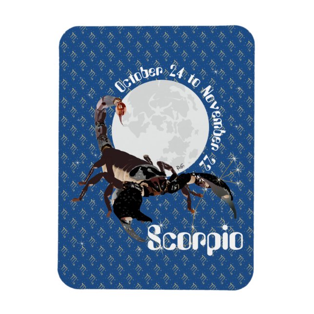 Scorpio Oct. 24 to Nov. 22 Premium Flexi Magnet (Vertical)