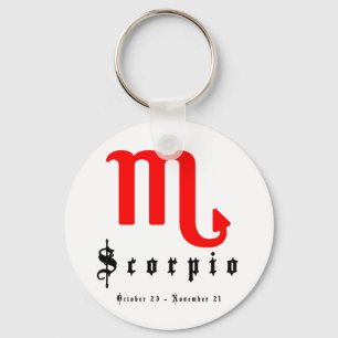 Scorpio, October 23 - November 21 Keychain