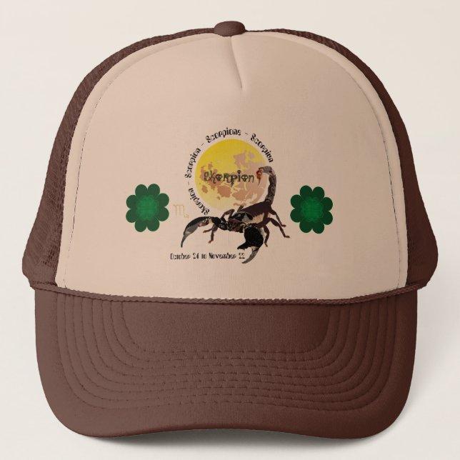 Scorpio October 24 to November 22 Hat (Front)