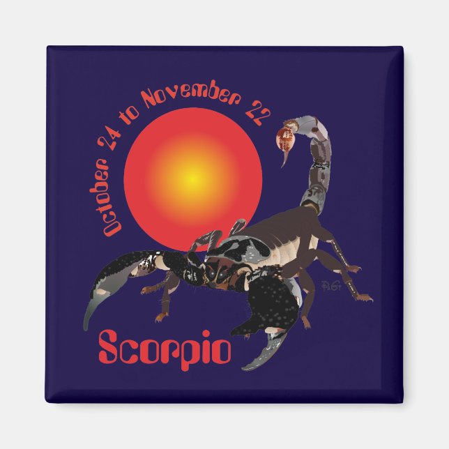 Scorpio October 24 to November 22 Magnet (Front)