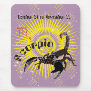 Scorpio October 24 to November 22 Mauspad Mouse Pad