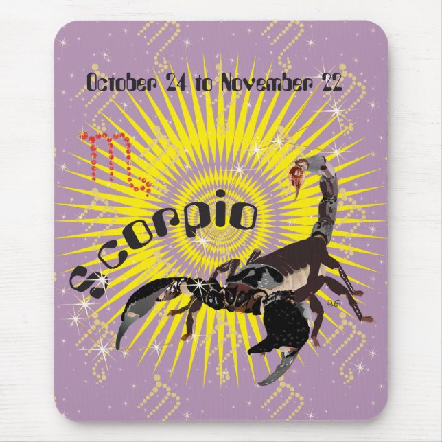 Scorpio October 24 to November 22 Mauspad Mouse Pad (Front)