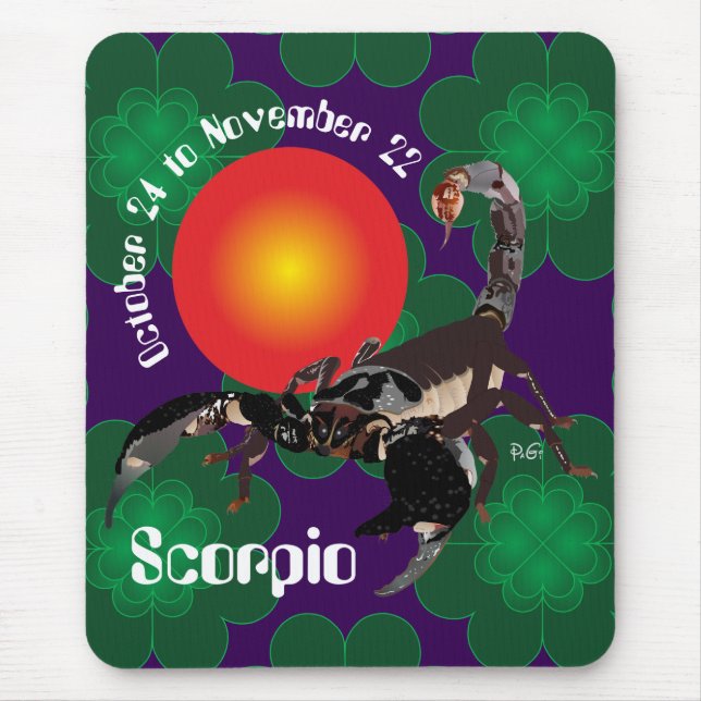 Scorpio October 24 to November 22 Mauspad Mouse Pad (Front)
