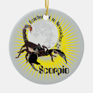 Scorpio October 24 to November 22 Ornament