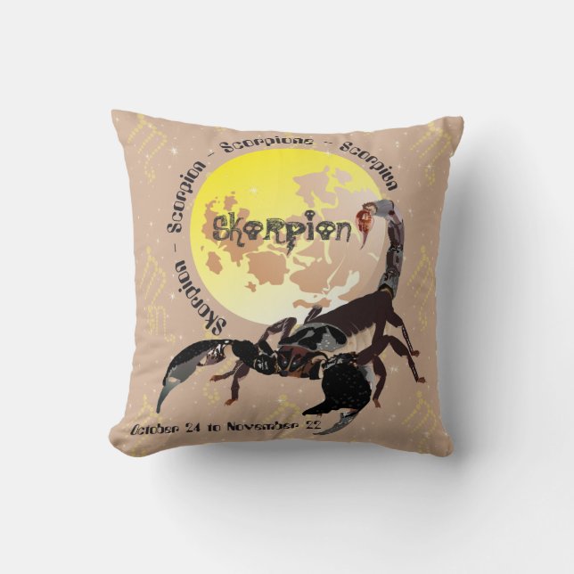 Scorpio October 24 to November 22 Pillow (Front)