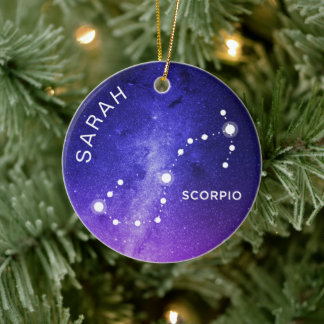 Scorpio Ornament Personalized Zodiac Gift