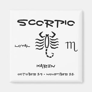 Scorpio Personalize Magnet