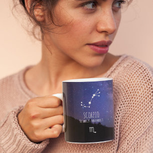 Scorpio   Personalized Zodiac Constellation Coffee Mug
