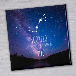 Scorpio   Personalized Zodiac Constellation Magnet